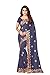 Shonaya Fancy Women`S Party Wear Georgette Embroidered Saree With Unstitched Blouse Piece (Grey)