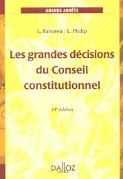 Les  grandes décisions du Conseil constitutionnel