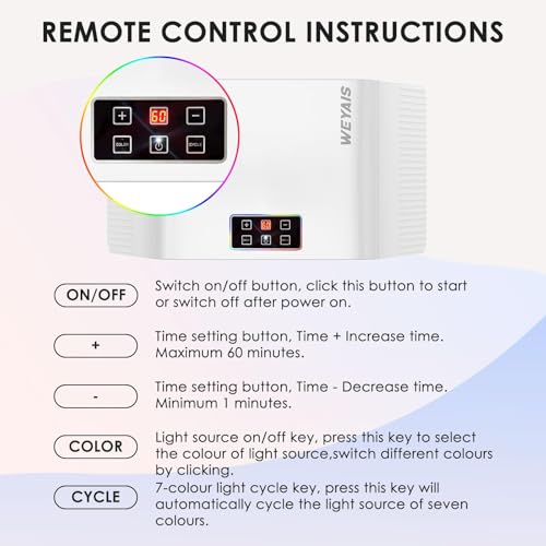 LBOYLOVE® Red Light Therapy for Face, Red Light Therapys Mask,Face LED Mask, 7 Colors LED Fa-ce Tool Light Therapys, SPA Equipment for Skincare at Home & Salon Use