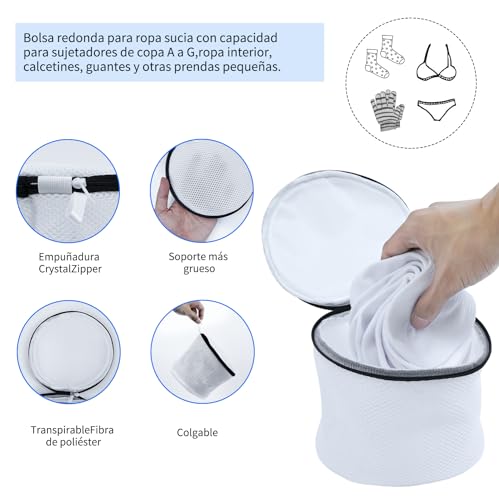 10 PCS Bolsas para Lavar Ropa Delicada,RUISTLI Laundry Bag Clasificación Hay Bolsa Lavanderia Universales,Bolsa de Lavandería de Ropa Interior,Bolsa Lavanderia Cremallera de Gran con Capacidad