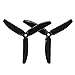 RAYCORP 5040 3-Blades 5x4x3 Propellers. 16 Pieces (8CW, 8CCW) Black & Green 5-inch Tri Blades Quadcopter & Multirotor Props + Battery Strap