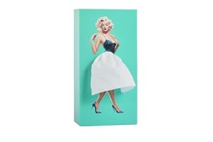 DEHVCKGU Tissue Box Cover, Lady Skirt Tissue Box Cover, A Funny Vintage Lady Up Dress Design for Facial Tissues, Napkins, Office Countertops Living Room,Bedroom Rectangular Decor