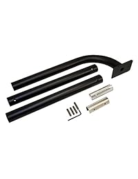 Mighty Mule (FM100) Poste para montaje de teclado negro con recubrimiento en polvo