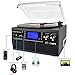 DIGITNOW Bluetooth Record Player Turntable with Stereo Speaker, LP Vinyl to MP3 Converter with CD, Cassette, Radio, Aux in and USB/SD Encoding, Remote Controlthumb 2
