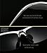 LUOMON LM3129 Black Frame/Grey Lens Polarized Wrap-Around Sport Sunglasses