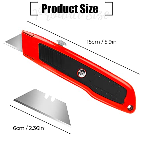 6PACK Box Cutter Retractable Colorful Utility Knife Razor Box Cutters