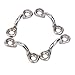 Amarine-made Pack of 10 Casted Stainless Steel Bimini Boat Top PAD Eye, Eye Straps, Tie Down, Kayak Deck Loops, Tie Down Anchor Point, footman's Loop for Kayak Canoe Rigging