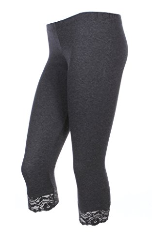 Junior PLUS SIZE Plain Cotton Capri 