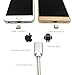 VFI USB Metal Magnetic Data Cable, Micro USB and Lighting Interface 2 in 1 for iOS and Android System Devices, Charging and Data Transmission USB Cable (1p Cable+2p Heads(Micro USB+Lighting))