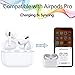 SibyTech Charging Case Replacement for Airpods Pro with Sync Button, 660mAh Built-in Battery, White