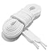 OrthoStep Wide Flat Athletic White Shoelaces 60 inch 2 Pair Pack