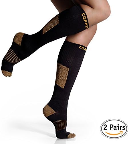CopperJoint - Copper-Infused Long Compression Socks, Comfortable and Durable Design