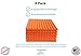 Soundproofing Acoustic Studio Foam - Orange Color - Wedge Style Panels 12”x12”x1” Tiles - 6 Pack