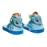 Animated My Little Pony Plush Slippers - Ultra Soft and Fuzzy Rainbow Dash Character - Wings Flap as You Walk - Medium - by Stompeez