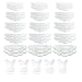 Beiabang 30 Pcs Silicone Eyelash Perming Curler Shield Pads Kit Lash Lift Rods Makeup Beauty Tool Makeup Utensil Reusable Lash Lifting Shield Pads in 5 Sizes with 5 Pcs Lash Y Brush