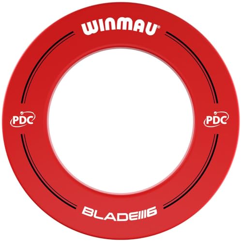 WINMAU Dartscheibe Schutzring – PDC Rot Dart Surround