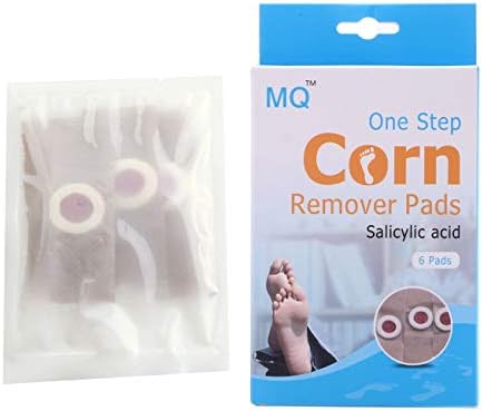 UniMQ One Step Corn Remover Foot Corn Remover Pads Corn & Callus Remover Cushions Corn Plaster with Hole Health Care Pain Relief Herbal Patch Remedy 6/12 Patch (1box)