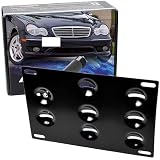 No Drill Front License Plate Bracket For Toyota FJ Cruiser (2007-2014) - Grille Mount, Black