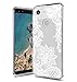 Huness Google Pixel 3 Case, Pixel 3 Case, TPU Grip Bumper and Clear Flower Transparent Hard PC Backplate Hybrid Slim Phone Case Cover for Google Pixel 3, Pixel 3 Phone (2018) (Clear Flower)