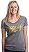 Ann Arbor T-shirt Co. Boss Lady | Funny Bossy Alpha Female Glitter Glam Bling Ladies' V-Neck T-Shirt-(Vneck,M),Grey Frost