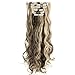 24″-26″ Clip in Hair Extensions 6Pcs 16 Clips Curly Wavy Straight Thick Clip on Synthetic Hair Extension Hairpiecesthumb 1
