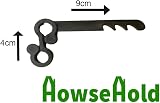 HowseHold 20 Gutter Brush Leaf Guard Mesh Clips Christmas Light Hanger UPVC view 4