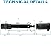 AC-DK 5/8'' Trailer Hitch Lock Pin 2-Pack with 6 Keys, Solid Steel Including 5 Rubber ''O'' Rings and 1 Steel ''R'' Ring To Fit 2'', 2-3/4'' and 3'' Hitch Receiver Class I, II, III, IV, V