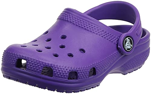 crocs neon purple