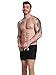Neleus Men's Dry Fit Athletic Running Beach Shorts,801,Black,USA S+,Asia Tag L