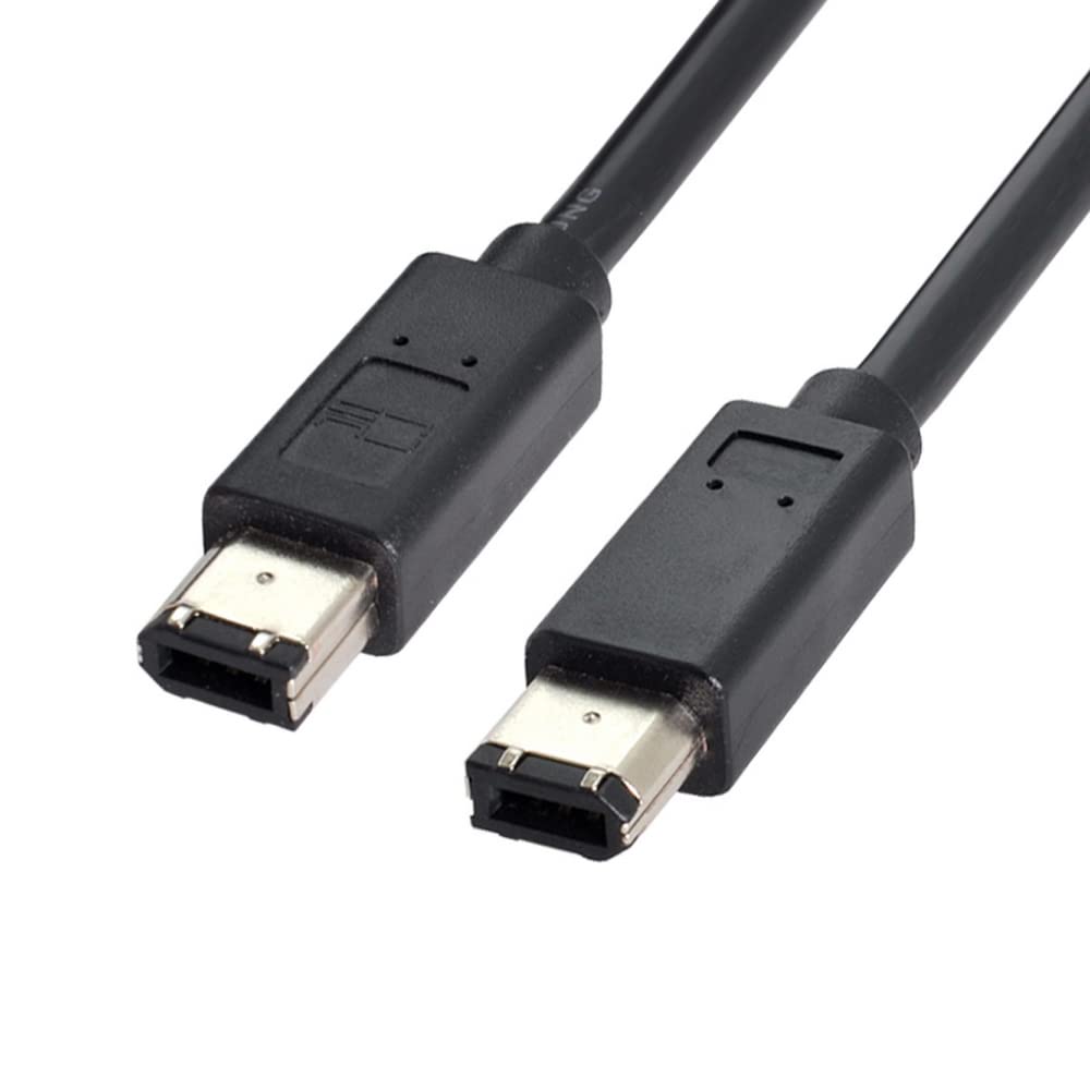 CY IEEE 1394 Firewire 400 6-pin to 6-pin Cable FireWire 400Mbps 6p to 6p Capture Cord 1.8m