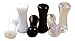 Lobal Domination 3 Pair Set - Black,White,Clear Acrylic Ear Tunnels Plugs Gauges Earlets - up to 30mm!