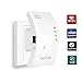 300Mbps WiFi Range Extender Signal Booster Wireless Repeater with Ethernet Port WPS Function Plug and Play, 2 in 1 Repeater/Access Point Mode, Build-in Antennas with High Speed, Work with Any Router
