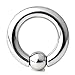 Ruifan 316L Surgical Steel Spring Action Captive Bead Ring CBR 0G 5/8 Inch