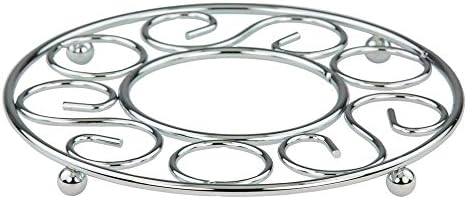 8 in. x 8 in. x 0.62 in. Trivet in Chrome