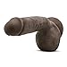 Eden Adult Sex Toy - Handcrafted Realistic Dildo with Suction Cup - 8.5 Inch Long - Flexible Lifelike Thick Dildo with Curved Shaft for G spot Clitoral Anal Stimulation - Women Men & Unisex - Brown