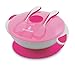 Primo Passi Baby Suction Bowl with Lid Snap-in Fork & Spoon - BPA Free First Stage Self Feeding Utensils (Blue) (Pink 2025)