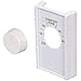White Single Pole Line Volt Thermostat Cover w/Line Volt Thermostat Knob Set for Old Style D22 - HVAC Control Cover and Knob - Thermostat Cover - Knob Replacement Set