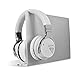 COWIN E7 Active Noise Cancelling Bluetooth Headphones with Microphone Deep Bass Wireless Headphones Over Ear, Comfortable Protein Earpads, 30 Hours Playtime for Travel Work TV Computer iPhone - White