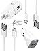 Galaxy S6/Galaxy S7/Fast Charger {Wall Charger + Car Charger + 2 Cables} Adaptive Fast Charging for UP to 50% FASTER CHARGING! by BOXGEAR Compatible With Samsung Products