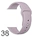 Vitech Soft Silicone Replacement Sport Band for 38mm Apple Watch Models (3 Pieces of Bands Included for 2 Lengths, for Apple Watch Series 1 Series 2 Sport&Edition 2016) (38mm-Lavender)