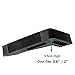 WEEYEE Large Door Stopper, Rubber Door Stop Wedge for Large Door Gaps to Keep Door Securely Open on All Surfaces, Non-Scratching Door Stop -Tall Type Design Black