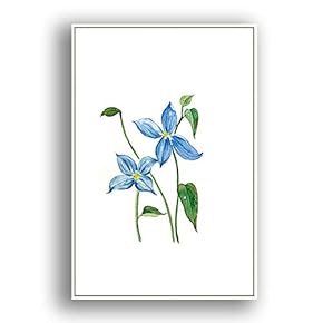 Framed Canvas Wall Art for Living Room, Bedroom Leaves Canvas Prints for Modern Home Decoration Ready to Hang - 16"x24" inches