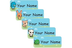 Oliver's Labels Original Labels, 40 Durable Personalized Name Labels & Tags for School Supplies, Camp Gear, Water Bottles, an