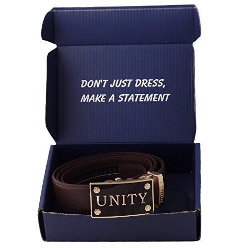 FEDEY Mens Ratchet Belt, Urban Fashion UNITY Statement Belt Automatic, Classic