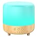 Essential Oil Diffuser, 500ml Aromatherapy Diffuser for Essential Oils Wood Grain Oil Diffuser Ultrasonic Humidifier with Timer Set, Adjustable Mist Mode, Auto Water Shut Off and 7 Color LED Light