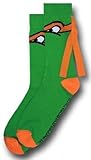 Teenage Mutant Ninja Turtles TMNT Michelangelo ORANGE MASK CREW SOCKS