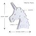 OYE HOYE Unicorn LED Lights Night Light Night Lamp Marquee Signs Table Lamp Multi Color Change for Wall Decoration Bedroom Kids (White Unicorn Head)