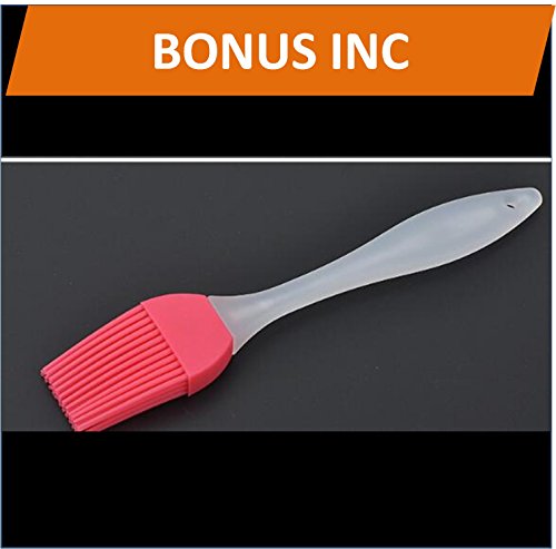 9-Piece Silicone Kitchen Utensils BONUS Silicone Pastry Brush Kitchen -Heat Resistant Cooking Utensil Set with Natural Hard Wood Handle, Non-Stick, BPA Free (Dark Gray) - Thumbnail 5