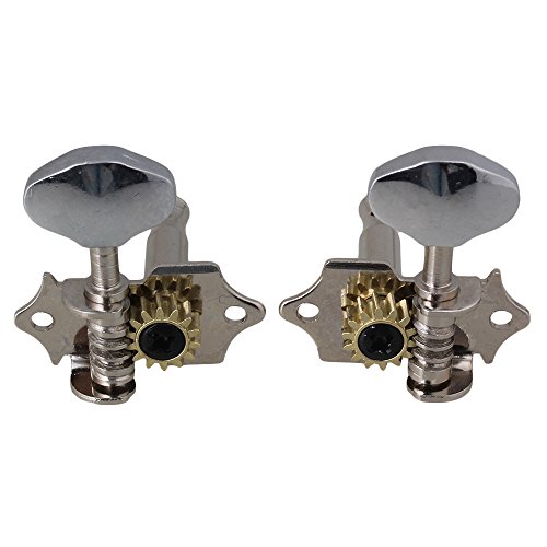 image for BQLZR Chrome Tuning Pegs Machine Heads 2R2L For Ukulele 4 String Guita