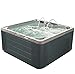 AquaLife Ariana™ 7-Person 30-Jet Non-Lounger Hot Tub with LED Lighting, Insulated Cover, Built-in Ice Bucket, Stainless Steel Heater and Ozonator